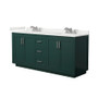 Wyndham Collection Miranda 72" Free Standing Double Basin Vanity Set with Cabinet and Quartz Vanity Top