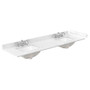Wyndham Collection Miranda 72" Free Standing Double Basin Vanity Set with Cabinet and Cultured Marble Vanity Top