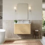 Wyndham Collection Francesca WM 36" Wall Mounted Single Basin Vanity Set with Cabinet and Quartz Vanity Top