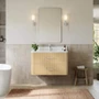 Wyndham Collection Francesca WM 36" Wall Mounted Single Basin Vanity Set with Cabinet and Quartz Vanity Top