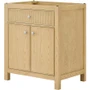 Wyndham Collection Rian 30" Single Free Standing Vanity Cabinet Only - Less Vanity Top