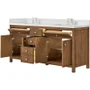 Wyndham Collection Rian 72" Free Standing Double Basin Vanity Set with Cabinet and Quartz Vanity Top