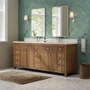 Wyndham Collection Rian 84" Free Standing Double Basin Vanity Set with Cabinet and Quartz Vanity Top