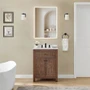 Wyndham Collection Pendry 24" Free Standing Single Basin Vanity Set with Cabinet and Quartz Vanity Top