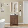 Wyndham Collection Pendry 24" Free Standing Single Basin Vanity Set with Cabinet and Quartz Vanity Top