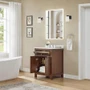 Wyndham Collection Pendry 24" Free Standing Single Basin Vanity Set with Cabinet and Quartz Vanity Top