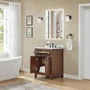 Wyndham Collection Pendry 24" Free Standing Single Basin Vanity Set with Cabinet and Quartz Vanity Top
