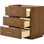 Wyndham Collection Francesca 36" Single Free Standing Vanity Cabinet Only - Less Vanity Top