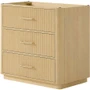 Wyndham Collection Francesca 36" Single Free Standing Vanity Cabinet Only - Less Vanity Top