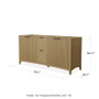 Wyndham Collection Palmilla 72" Double Free Standing Vanity Cabinet Only - Less Vanity Top
