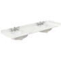 Wyndham Collection Maroni 72" Free Standing Double Basin Vanity Set with Cabinet and Quartz Vanity Top
