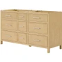 Wyndham Collection Isola 60" Double Free Standing Vanity Cabinet Only - Less Vanity Top