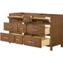 Wyndham Collection Isola 60" Double Free Standing Vanity Cabinet Only - Less Vanity Top