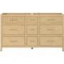 Wyndham Collection Isola 60" Double Free Standing Vanity Cabinet Only - Less Vanity Top