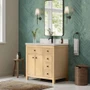 Wyndham Collection Rian 36" Free Standing Single Basin Vanity Set with Cabinet and Quartz Vanity Top