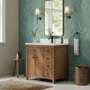 Wyndham Collection Rian 36" Free Standing Single Basin Vanity Set with Cabinet and Quartz Vanity Top