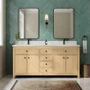 Wyndham Collection Rian 72" Free Standing Double Basin Vanity Set with Cabinet and Quartz Vanity Top