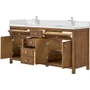 Wyndham Collection Rian 72" Free Standing Double Basin Vanity Set with Cabinet and Quartz Vanity Top