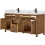 Wyndham Collection Rian 72" Free Standing Double Basin Vanity Set with Cabinet and Quartz Vanity Top