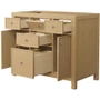 Wyndham Collection Pendry 41" Single Free Standing Vanity Cabinet Only - Less Vanity Top