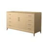 Wyndham Collection Janna 60" Single Free Standing Vanity Cabinet Only - Less Vanity Top