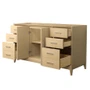Wyndham Collection Janna 60" Single Free Standing Vanity Cabinet Only - Less Vanity Top