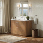 Wyndham Collection Francesca 48" Free Standing Single Basin Vanity Set with Cabinet and Quartz Vanity Top