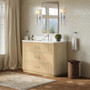 Wyndham Collection Francesca 48" Free Standing Single Basin Vanity Set with Cabinet and Quartz Vanity Top