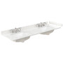 Wyndham Collection Miranda 66" Free Standing Double Basin Vanity Set with Cabinet and Quartz Vanity Top