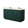 Wyndham Collection Miranda 66" Free Standing Double Basin Vanity Set with Cabinet and Quartz Vanity Top