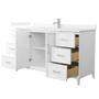 Wyndham Collection Elan 60" Free Standing Single Basin Vanity Set with Cabinet and Cultured Marble Vanity Top