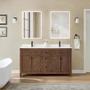 Wyndham Collection Pendry 60" Free Standing Double Basin Vanity Set with Cabinet and Quartz Vanity Top