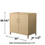 Wyndham Collection Elan 35" Single Free Standing Vanity Cabinet Only - Less Vanity Top