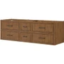 Wyndham Collection Isola WM 72" Double Wall Mounted Vanity Cabinet Only - Less Vanity Top