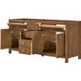 Wyndham Collection Rian 72" Double Free Standing Vanity Cabinet Only - Less Vanity Top