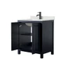 Wyndham Collection Daria 30" Free Standing Single Basin Vanity Set with Cabinet and Quartz Vanity Top