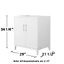 Wyndham Collection Elan 29" Single Free Standing Vanity Cabinet Only - Less Vanity Top