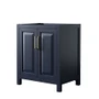 Wyndham Collection Daria 29" Single Free Standing Vanity Cabinet Only - Less Vanity Top