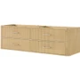 Wyndham Collection Francesca WM 72" Double Wall Mounted Vanity Cabinet Only - Less Vanity Top