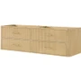 Wyndham Collection Francesca WM 72" Double Wall Mounted Vanity Cabinet Only - Less Vanity Top