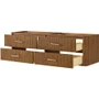 Wyndham Collection Francesca WM 72" Double Wall Mounted Vanity Cabinet Only - Less Vanity Top