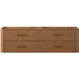 Wyndham Collection Francesca WM 72" Double Wall Mounted Vanity Cabinet Only - Less Vanity Top