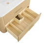 Wyndham Collection Francesca WM 72" Double Wall Mounted Vanity Cabinet Only - Less Vanity Top