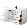 Wyndham Collection Elan TK 60" Free Standing Single Basin Vanity Set with Cabinet and Cultured Marble Vanity Top