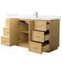 Wyndham Collection Elan TK 60" Free Standing Single Basin Vanity Set with Cabinet and Cultured Marble Vanity Top