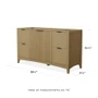 Wyndham Collection Palmilla 60" Single Free Standing Vanity Cabinet Only - Less Vanity Top