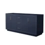 Wyndham Collection Icon 71" Double Free Standing Vanity Cabinet Only - Less Vanity Top