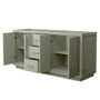 Wyndham Collection Icon 71" Double Free Standing Vanity Cabinet Only - Less Vanity Top