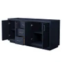 Wyndham Collection Icon 71" Double Free Standing Vanity Cabinet Only - Less Vanity Top