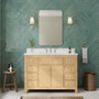 Wyndham Collection Rian 48" Free Standing Single Basin Vanity Set with Cabinet and Quartz Vanity Top
